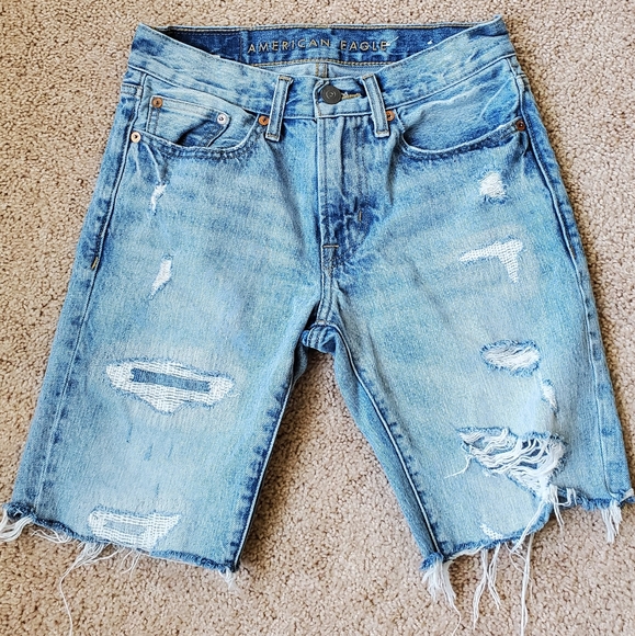 Boys Ameican Eagle slim straight denim short 26 - Picture 1 of 7